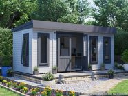 Dominator Insulated Garden Office 5.5m x 2.5m Painted Open