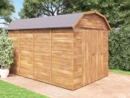 Pressure Treated Barn Style Shed with double doors dunster house
