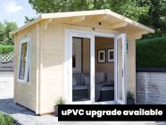 Avon Log Cabin 3m x 2m White uPVC