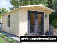 Avon Log Cabin 3m x 5m Grey uPVC