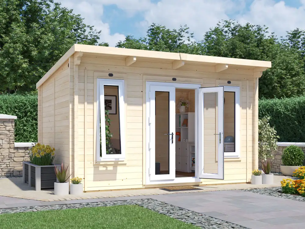 Terminator with uPVC INSULATED Log Cabin | BuyGardenPods product image 2