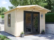 E10-Severn-uPVC-3030-Black-Closed Log Cabin