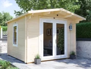 E10-Severn-uPVC-3030-White-Closed Log Cabin