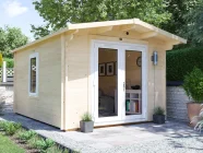 E10-Severn-uPVC-3040-White-Closed Log Cabin