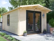 E10-Severn-uPVC-3050-Black-Closed Log Cabin
