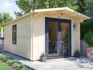 E10-Severn-uPVC-3050-Grey-Closed Log Cabin