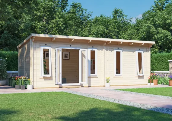 Terminator with uPVC INSULATED Log Cabin