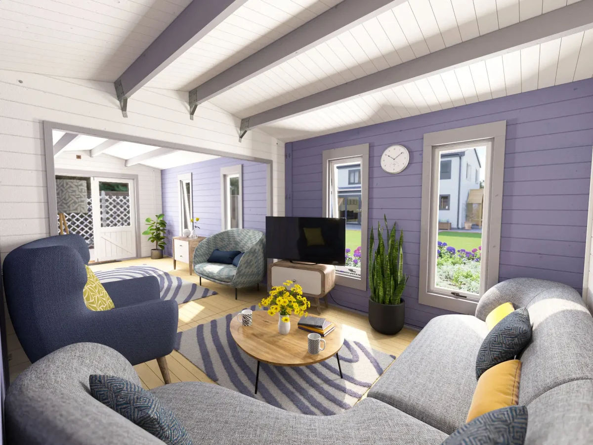 Severn Side Store Log Cabin with Extension | BuyGardenPods product image 4