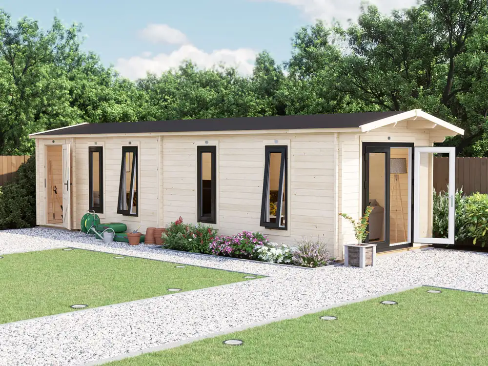 Severn Side Store Log Cabin with Extension | BuyGardenPods product image 3