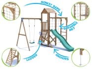 squirrelfort climbing frame features