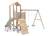 FrontierFort Climbing Frame Double Swing High