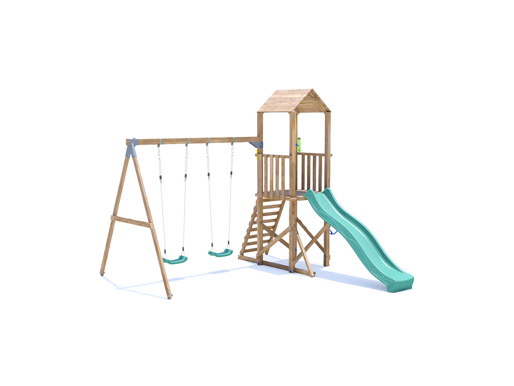 Wooden Swing And Slide Sets for Kids and Garden with Climbing Frames ...