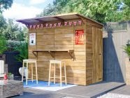wooden garden bar pub sheds for sale