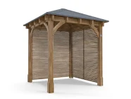 Leviathan Slatted Wall Gazebo 2.5m x 2.5m