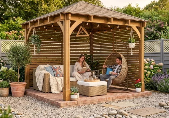 Leviathan Slatted Wall Gazebo