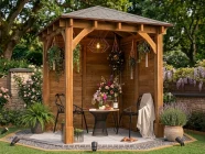 2.5 x 2.5 solid wall gazebo