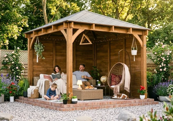 Pressure Treated Leviathan Walled Chunky Gazebo