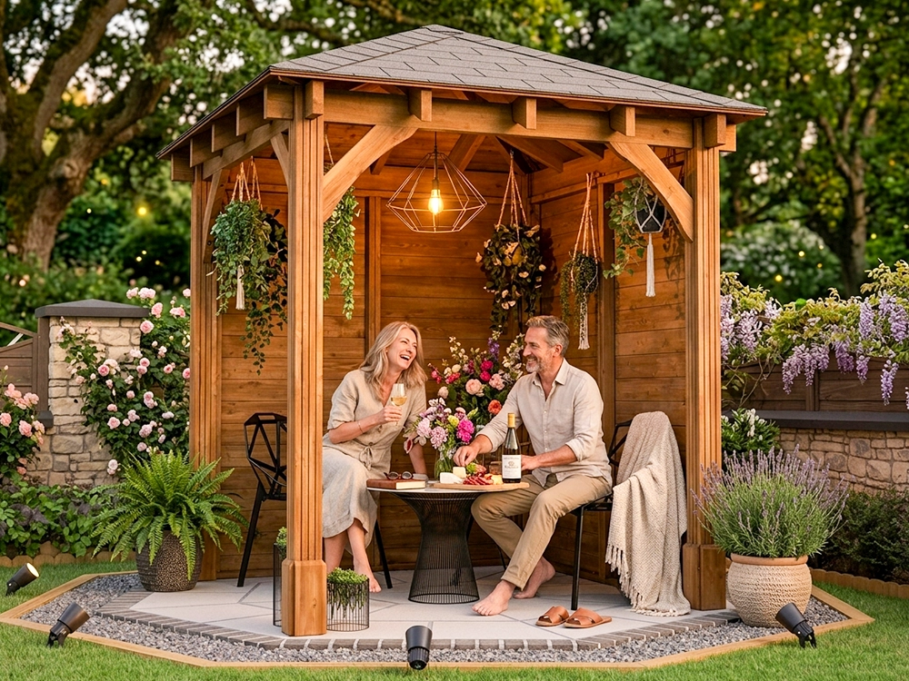 2.5 x 2.5 solid wall gazebo