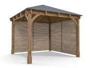 Leviathan Slatted Wall Gazebo 3m x 3m