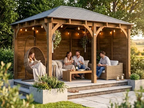 Pressure Treated Leviathan Walled Chunky Gazebo