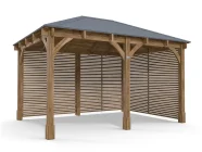 Leviathan Slatted Wall Gazebo 4m x 3m