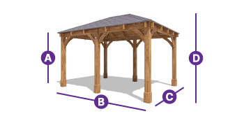 leviathan wooden timber garden structure | wooden gazebo