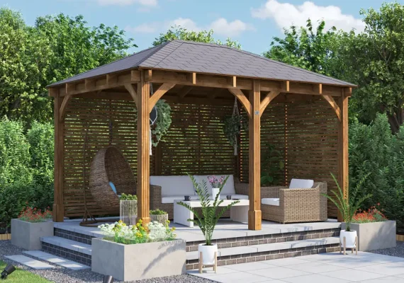 Leviathan Slatted Wall Gazebo