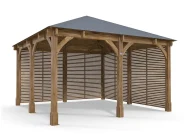 Leviathan Gazebo With Slatted Sides 4m x 4m