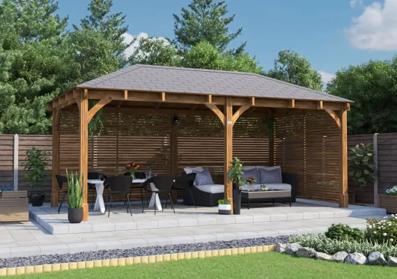 Leviathan Slatted Wall Gazebo