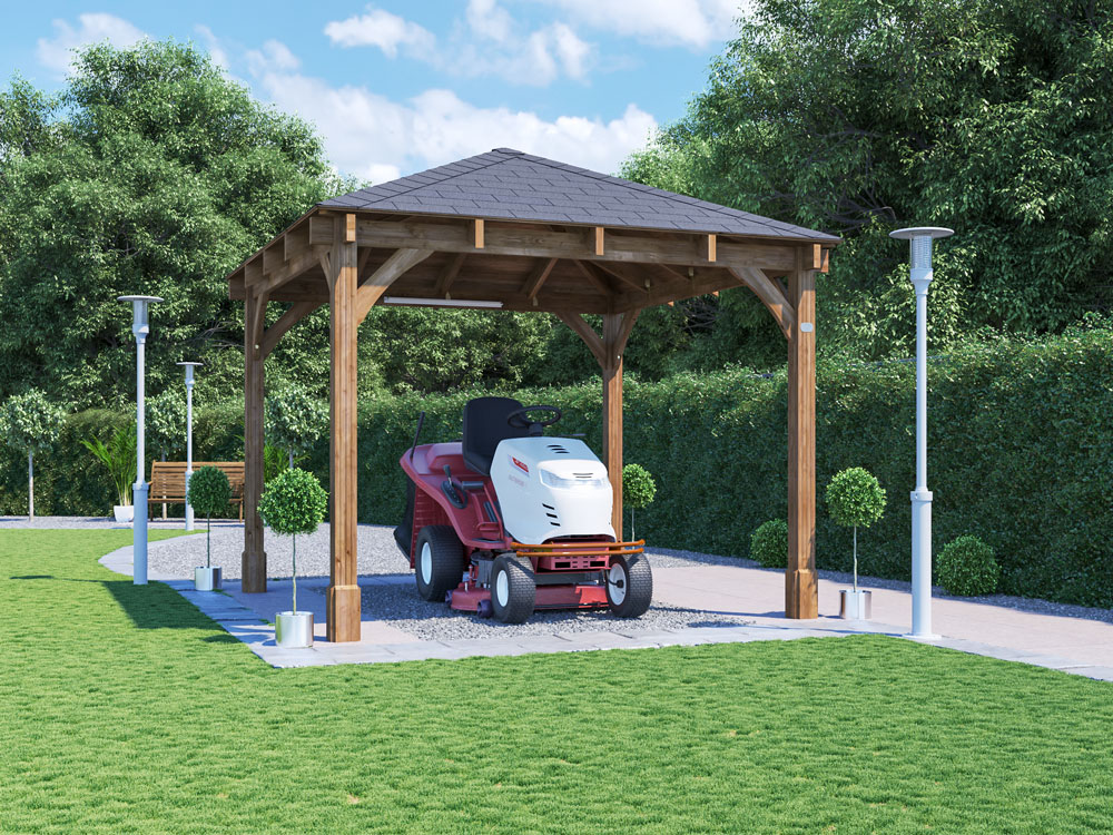 Leviathan Carport 3030 3m x 3m 3 x 3 Open Night