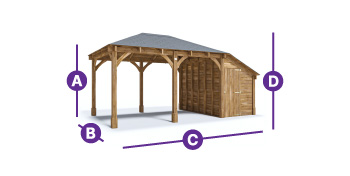 leviathan wooden gazebo hot tub shelter 6 x 3