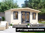 Severn 5m x 2.5m Log Cabin uPVC Upgrade Available
