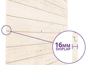 16mm Shiplap Timber