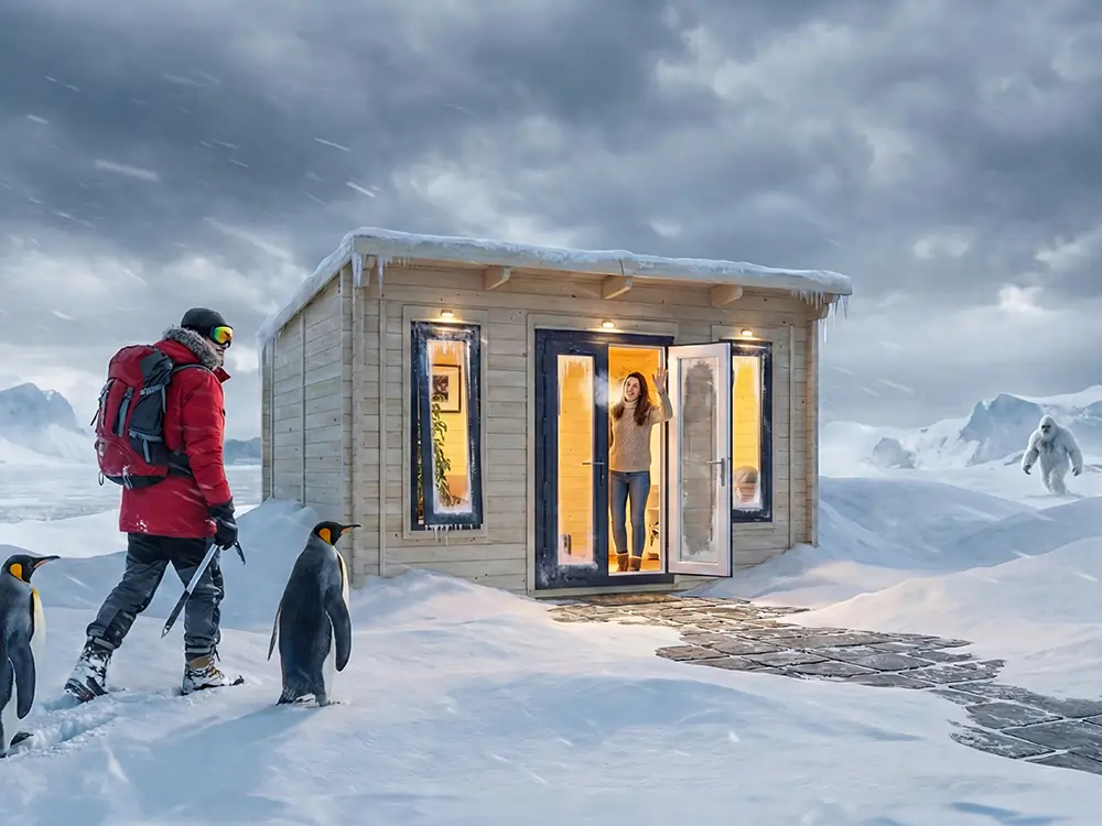 Terminator with uPVC INSULATED Log Cabin | BuyGardenPods product image 3