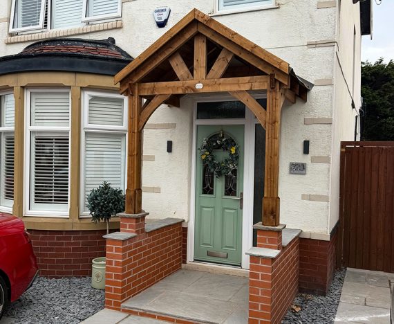 Thunderdam-Wooden-Porch-Canopy-Half-Height-2-Post-2