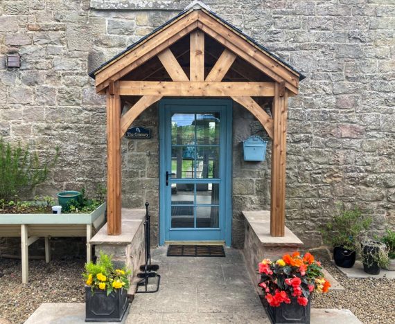 Thunderdam-Wooden-Porch-Canopy-Half-Height-2-Post-2m-x-1.5