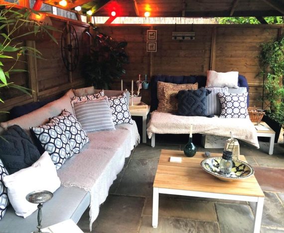 4m x 3m Wooden Gazebo Customer Outdoor Living Room