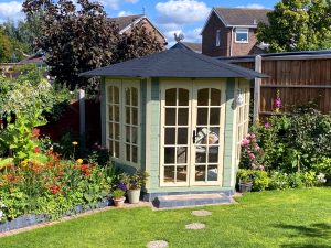 Vantage 300 Hexagonal Summer House Customer Garden - Paint Ideas