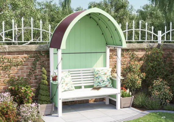 Seated Garden Arbour W1.72m x D0.82m