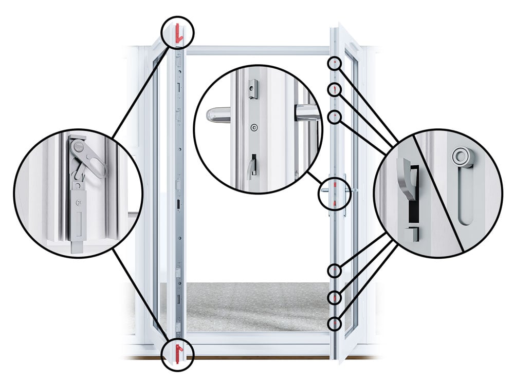 Insutry Leading Multipoint Locking on Windows & Doors