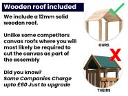 Climbing Frames - Wooden Roof