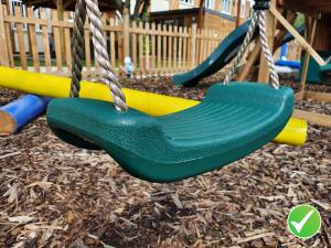 Swing seat for climbing frames