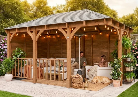 Pressure Treated Leviathan Chunky Corner Gazebo