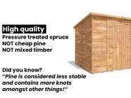 Hight Quality Pressure treated sheds Premium quality not cheap Dunster House