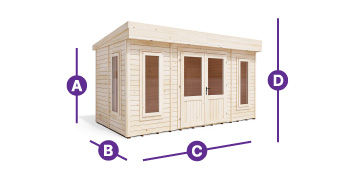 dominator wooden garden office log cabins for sale