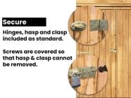 Secure hasp and clasp on Sheds
