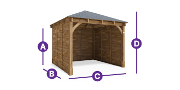 wooden leviathan garage 3 x 3