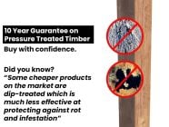 10 year guarantee on pressure treated timber