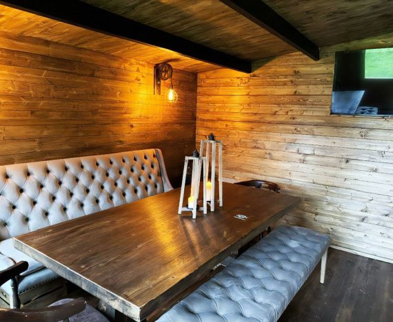 Severn Log Cabin 5m x 4m Customer Image garden pub shed