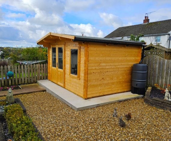 Rhine Log Cabin W4m x D3m / W13' x D10'